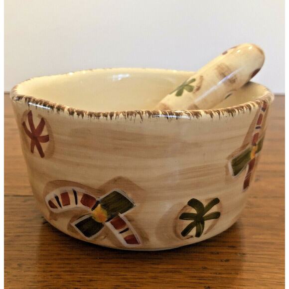 Table Tops Gallery Country Gingerbread 4 1/2" Dip Bowl with Knife - Picture 4 of 9
